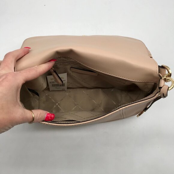 Michael Kors Light Pink Pebbled Leather Bedford Convertible Shoulder bag - Picture 10 of 11